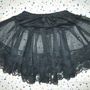 Black lace vintage tutu